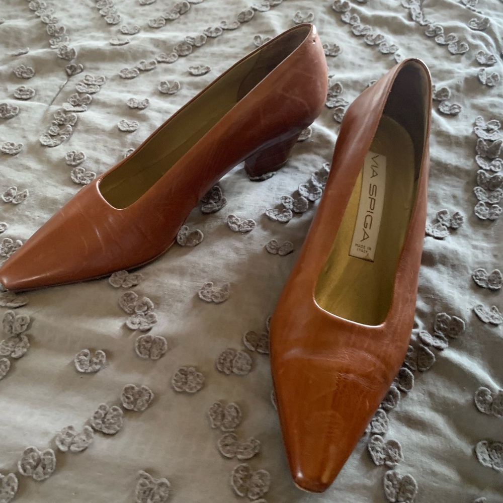 Via Spiga Leather Heels